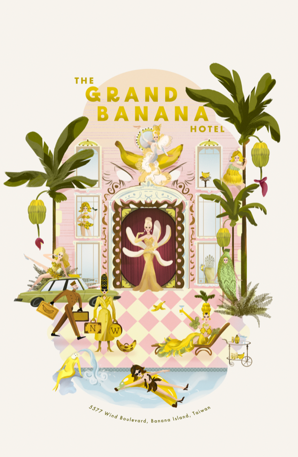The Grand Banana Hotel Poster (Unsigned)