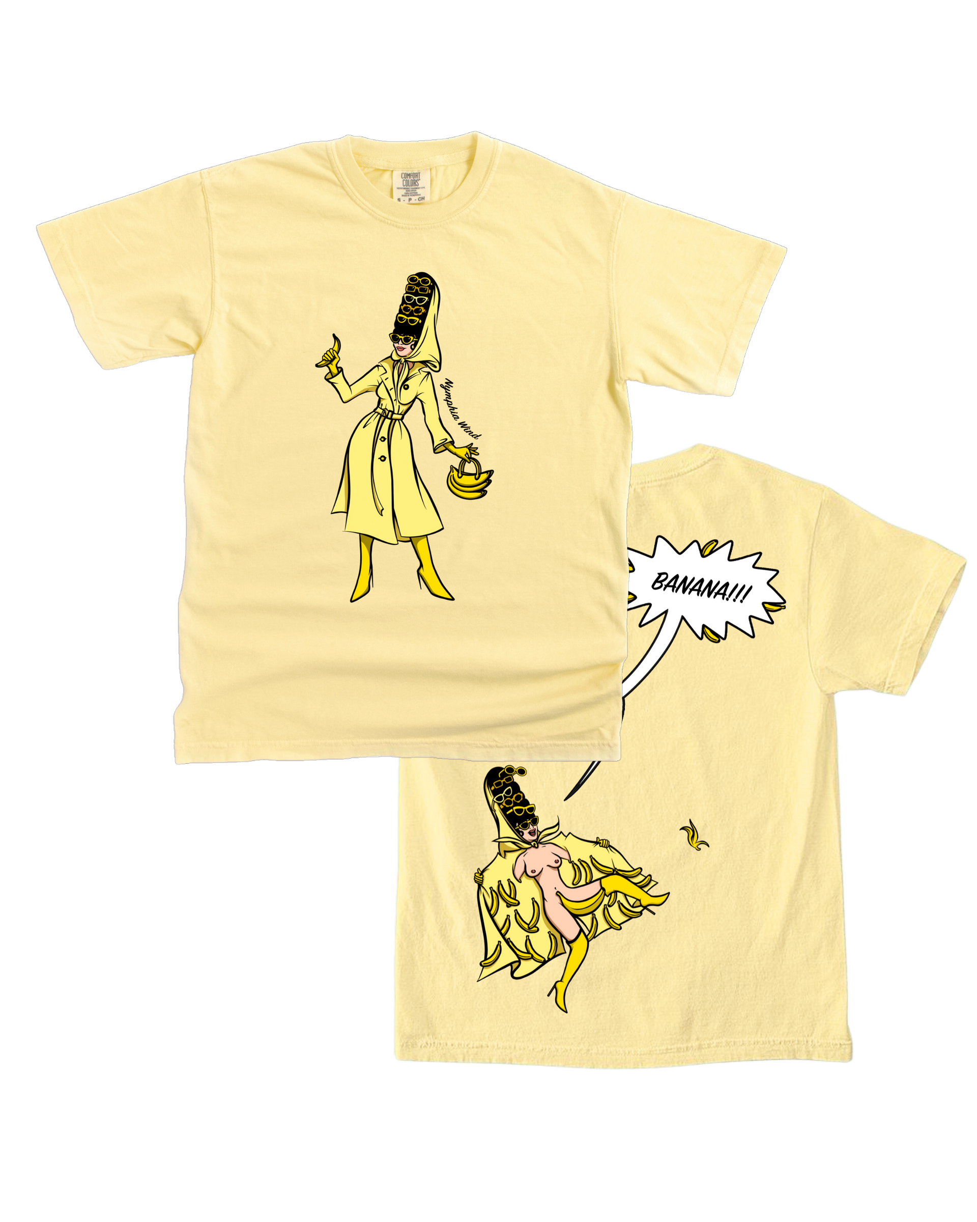 Banana Flasher Double-Sided Garment-Dyed Tee – Nymphia Wind